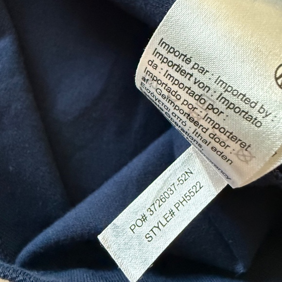 Lacoste Authentic All Navy Blue Hidden Button Collared Polo Shirt Mens 5 / XL - Picture 8 of 8